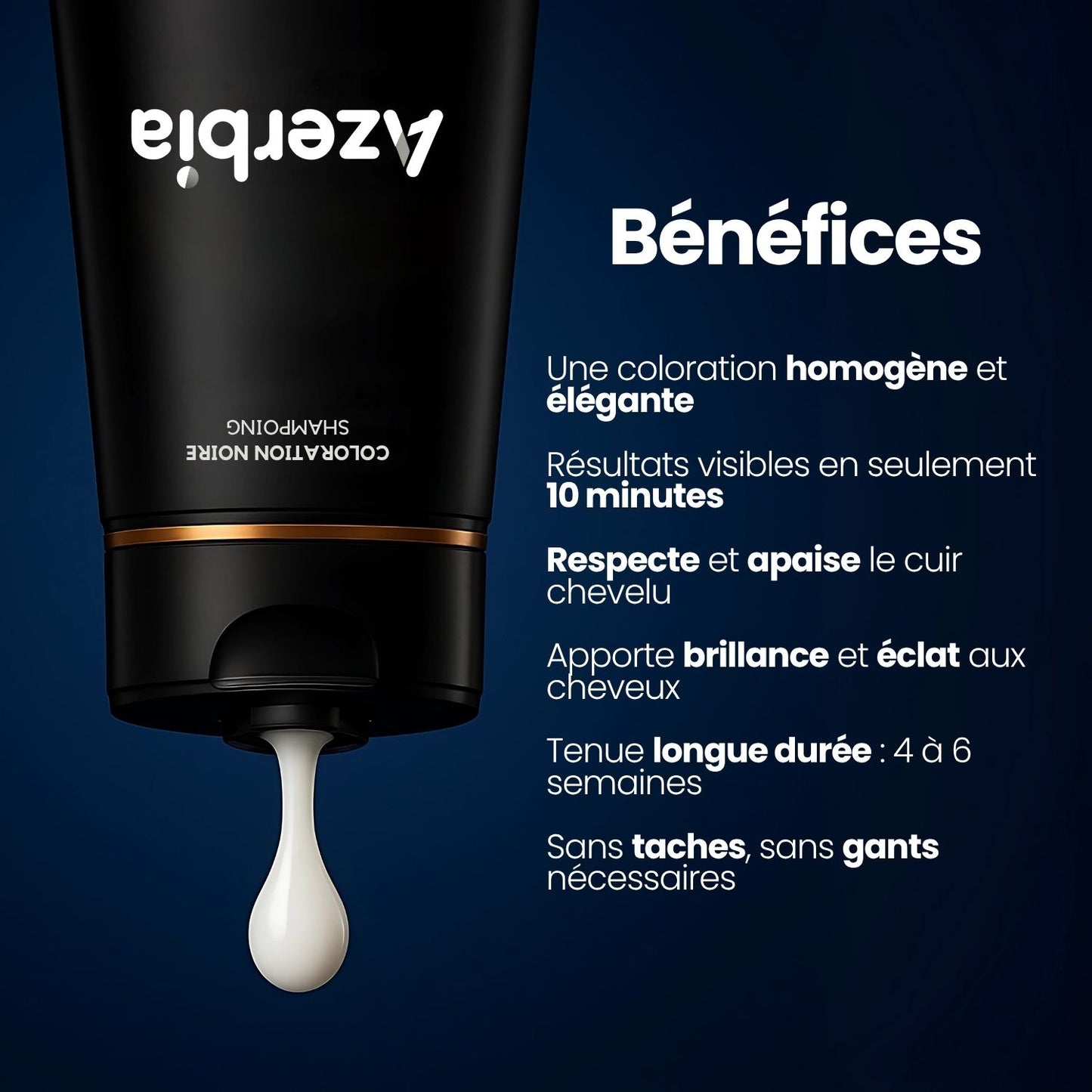 Shampoing colorant instantané