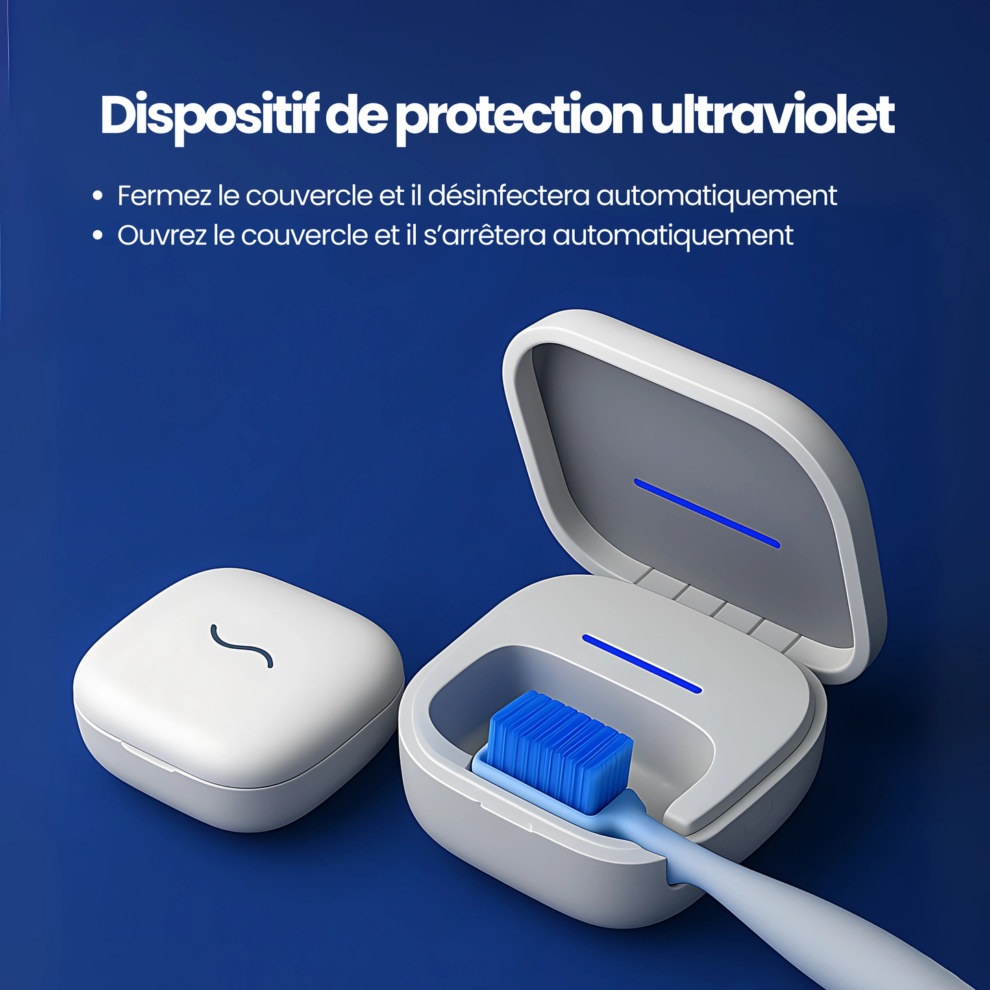 Boîtier de stérilisation pour brosse à dents