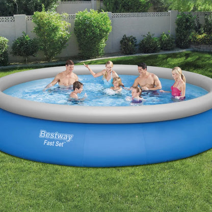 Piscine gonflable ronde Bestway Fast Set 457 x 84 cm bleu